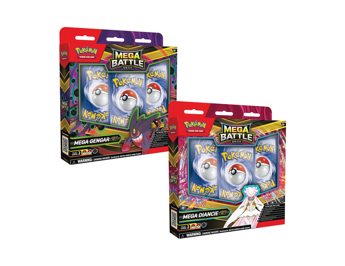 Pokémon TCG: Mega Gengar ex & Mega Diancie ex Mega Battle Deck (Presale 11/14)